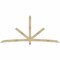 Ekena Millwork Alberta Rough Sawn Timber Gable Bracket, Douglas Fir, 108"W x 49"H x 4"D x 4"F, 11/12 Pitch GBW108X49X0404ALB00RDF - alternate 1